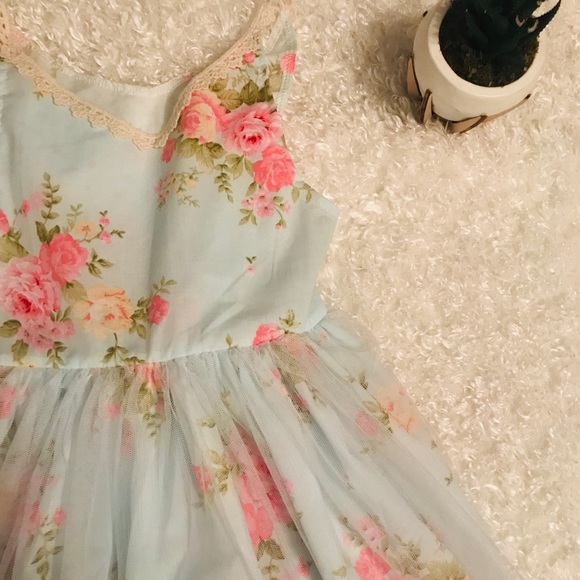Floral & Tulle Dress - Picture 2 of 5